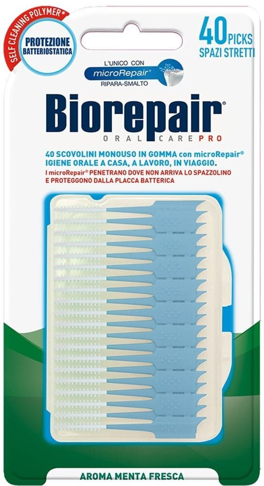 Зубочистки інтердентальні Biorepair силіконові S, 40 штук