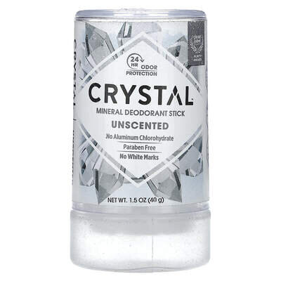 Дезодорант-стік Crystal Mineral Unscented без алюмінію, 40 г