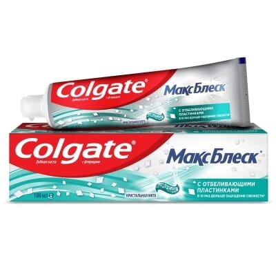 Зубна паста Colgate Макс Блиск Кришталева м'ята, 100 мл