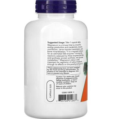 Магній NOW Magnesium 400 мг вег. капсули №180