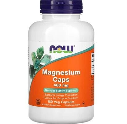 Магній NOW Magnesium 400 мг вег. капсули №180