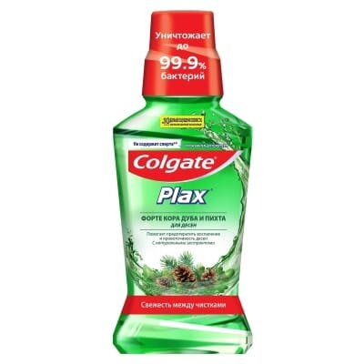 Ополіскувач для ротової порожнини Colgate Plax, Кора дуба і ялиця, для ясен, 250 мл