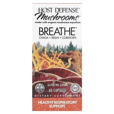 Грибний комплекс для дихальної системи Fungi Perfecti Breathe, 60 капсул