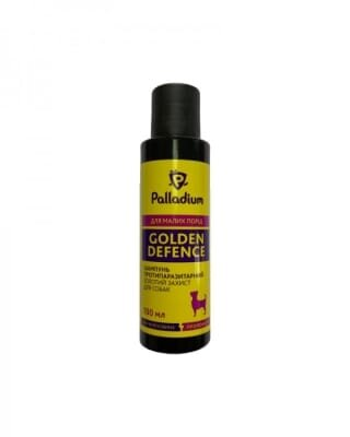 Шампунь антипаразитарний Palladium Golden Defence для собак дрібних порід, 100 мл