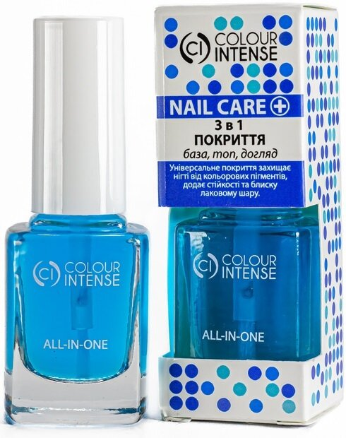 Універсальне покриття для нігтів Colour Intense Nail Care All-In-One 101 3 в 1, 11 мл