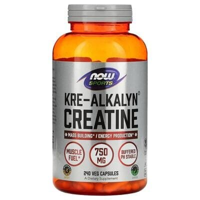 Креатин NOW Kre-Alkalyn Creatine 750 мг, 240 капсул