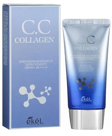 Крем для обличчя Ekel Collagen СС Cream SPF50+/PA+++ з колагеном, 50 мл