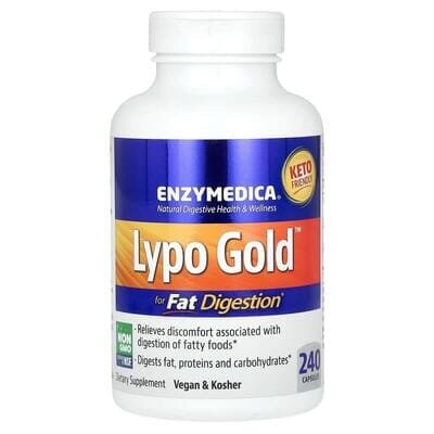Травні ферменти Enzymedica Lypo Gold, 240 капсул