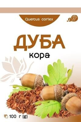 Дуба кора по 100 г у пач. з внут. пак.