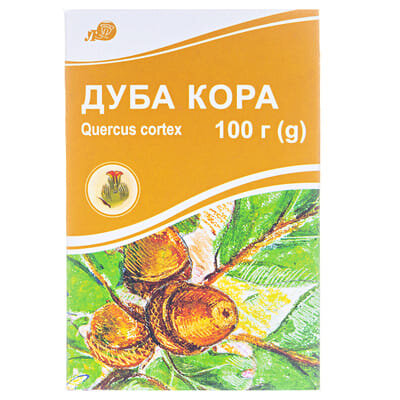 Дуба кора по 100 г у пач. з внут. пак.