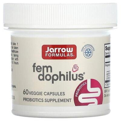 Пробіотики для жінок Jarrow Formulas Women's Fem Dophilus 5 млрд КУО, 60 капсул