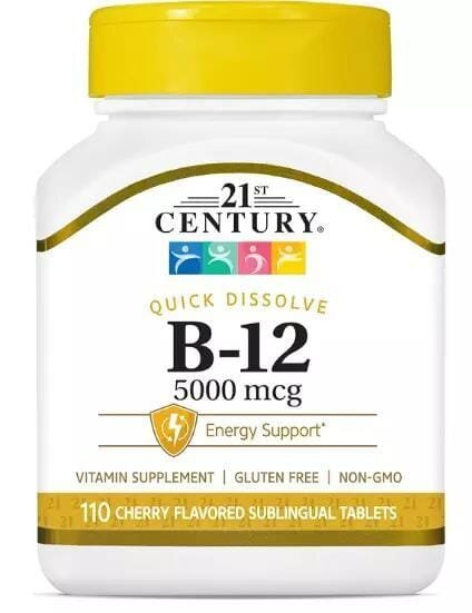 Вітамін В12 21st Century Vitamin B-12 5000 мкг, 110 таблеток