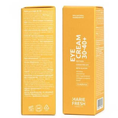 Крем для повік Marie Fresh 30-40+ з пептидами і коензимом Q10, 12 мл