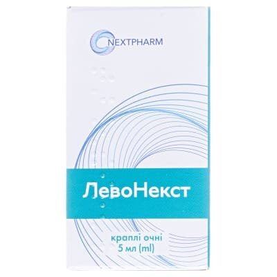 Левонекст краплі оч., р-н 5 мг/мл по 5 мл у флак.-крап.