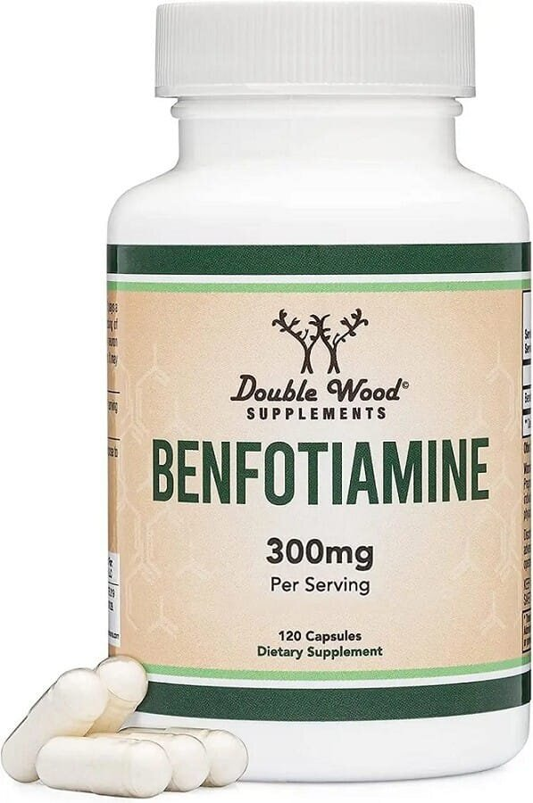 Бенфотіамін Double Wood Benfotiamin 300 mg, 120 капсул
