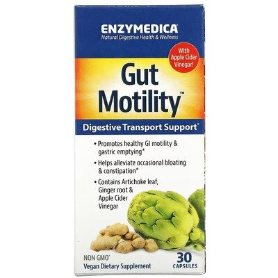 Підтримка моторики ШКТ та травлення Enzymedica Gut Motility, 30 капсул