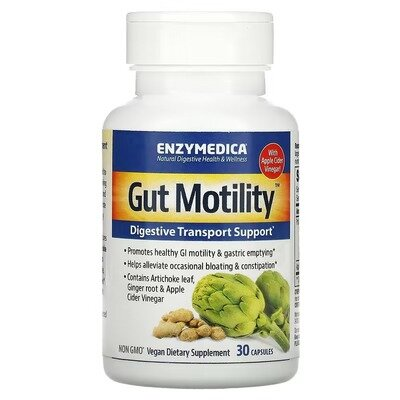 Підтримка моторики ШКТ та травлення Enzymedica Gut Motility, 30 капсул