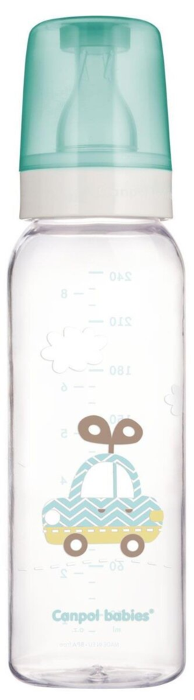 Пляшечка Canpol Babies 42/201 скляна з малюнком, 240 мл