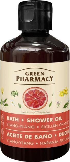 Олія для ванни та душу Green Pharmacy Іланг-іланг і сицилійський апельсин 250 мл