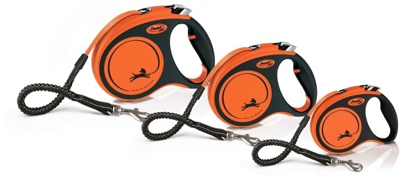 Повідець-рулетка Flexi Xtreme S стрічка 5м/20кг помаранчевий 34200