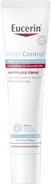 Крем Eucerin AtopiControl інтенсивний заспокійливий для атопічної шкіри в період загострення (63174), 40 мл