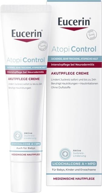 Крем Eucerin AtopiControl інтенсивний заспокійливий для атопічної шкіри в період загострення (63174), 40 мл