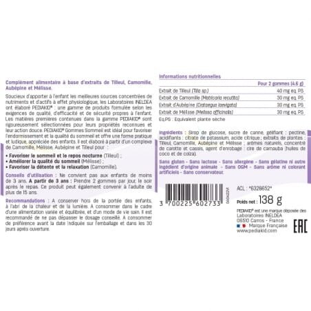 Педіакід PEDIAKID Gommes Sommeil Ведмежуйки Сон жувальні пастилки №60