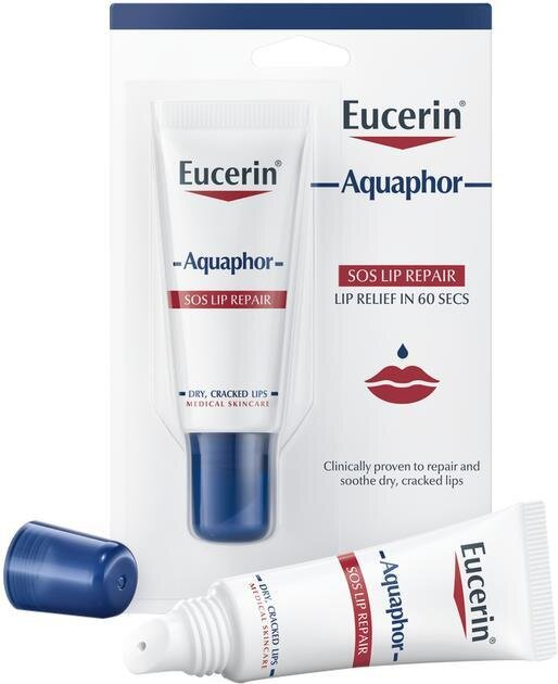 Бальзам для губ Eucerin Aquaphor заспокійливий відновлюючий (63875), 10 мл