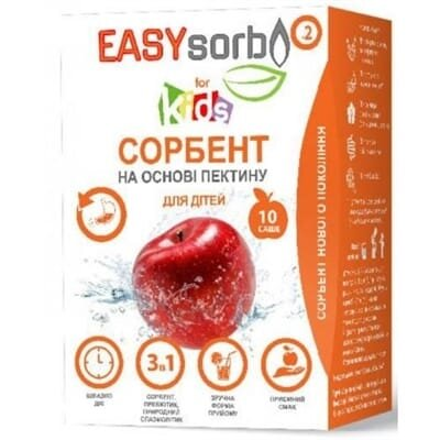 Сорбент EASYsorb на основі пектину для дітей пор. по 7 г №10 в саше