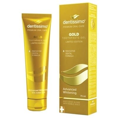 Зубна паста Dentissimo Gold Advanced Whitening відбілююча, 75 мл