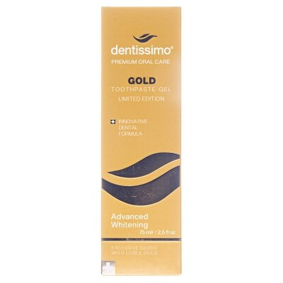 Зубна паста Dentissimo Gold Advanced Whitening відбілююча, 75 мл