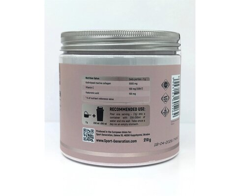 Колаген Sport Generation Collagen Raspberry - Strawberry, 210 г
