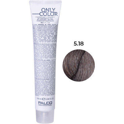 Крем-фарба для волосся Palco Professional Only Color безаміачна № 5.18 мокко, 100 мл