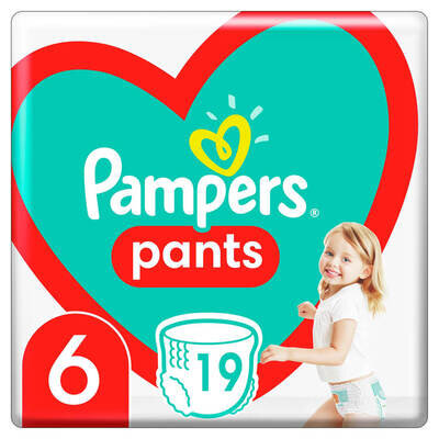 Підгузки-трусики Pampers Pants дитячі розмір 6, 15+ кг, 19 шт