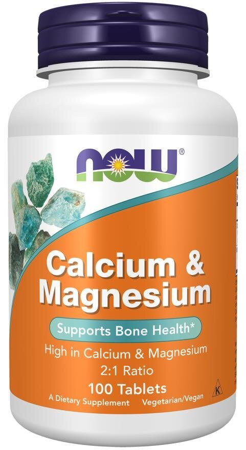 Кальцій та магній NOW Calcium & Magnesium таблетки №100