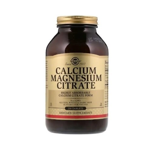 Кальцій Магній цитрат Solgar Calcium Magnesium Citrate таблетки №250