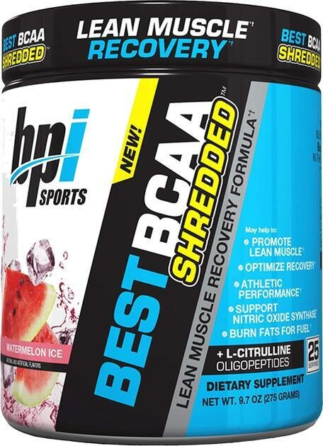 Амінокислоти BPI Sports Best BCAA Shredded кавуновий лід, 275 г