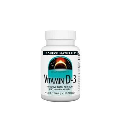 Вітамін Д3 Source Naturals Vitamin D3 2000 МО, 100 капсул