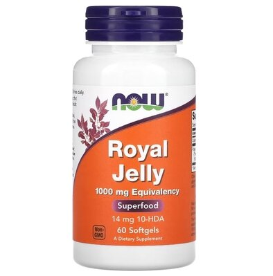 Маточне молочко NOW Royal Jelly 1000 мг м'які капсули №60