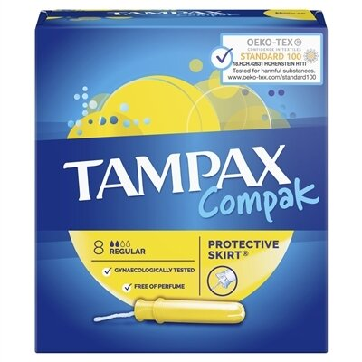Тампони Tampax Compak Regular з аплікатором, 8 штук