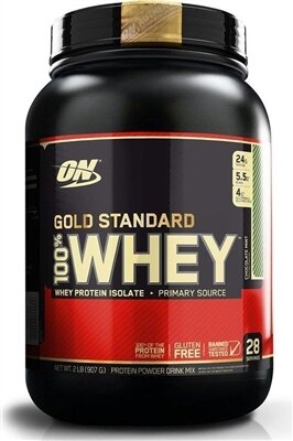 Протеїн Optimum Nutrition Gold Standard 100% Whey, шоколад-м'ята, 909 г