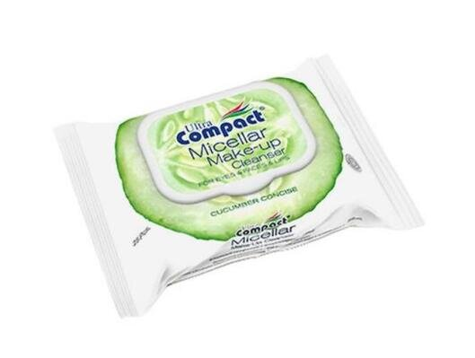 Серветки вологі Ultra Compact Make-up з міцелярною водою, з клапаном, 25 шт