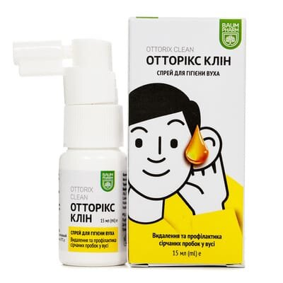 Отторікс Клін Baum Pharm спрей для вух 15 мл у флак.