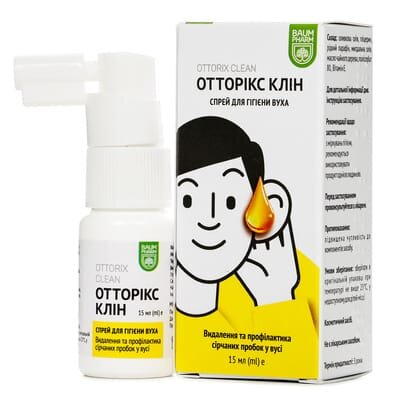 Отторікс Клін Baum Pharm спрей для вух 15 мл у флак.