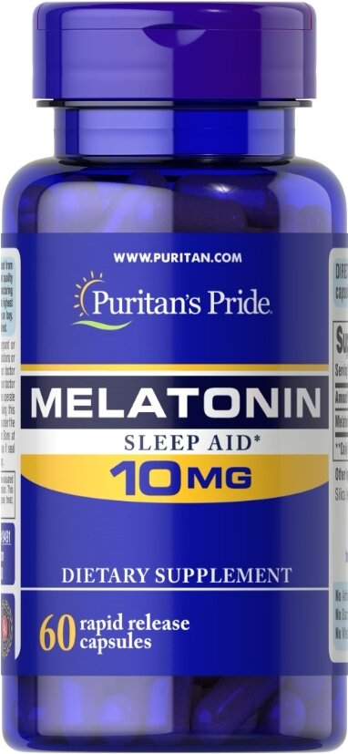 Мелатонін Puritan's Pride 10 мг, 60 капсул