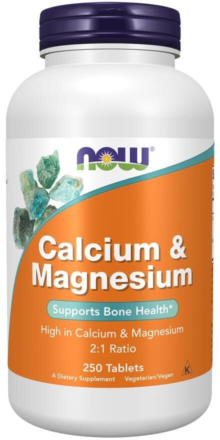 Кальцій та магній NOW Calcium & Magnesium таблетки №250