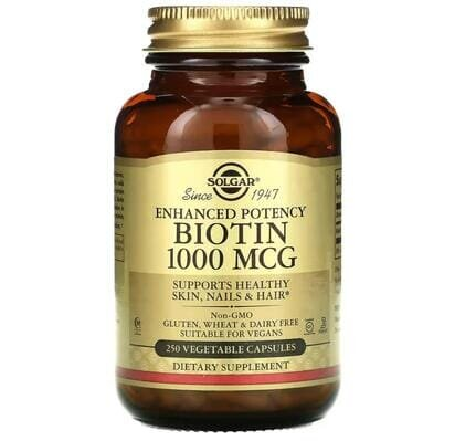 Біотин Solgar Biotin 1000 мкг вег. капсули №250