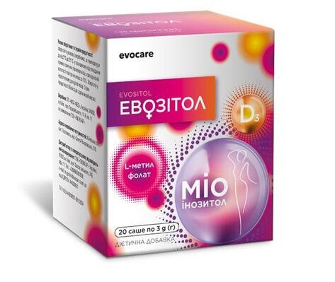 Евозітол порошок по 3 г №20 у саше
