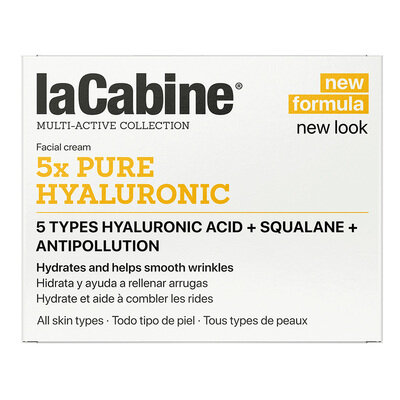 Крем для обличчя La Cabine 5 x Pure Hyaluronic проти зморшок зволожуючий з 5 гіалуроновими кислотами, 50 мл