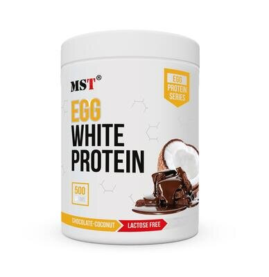 Протеїн яєчний MST Nutrition EGG White Protein шоколад та кокос, 20 порцій, 500 г